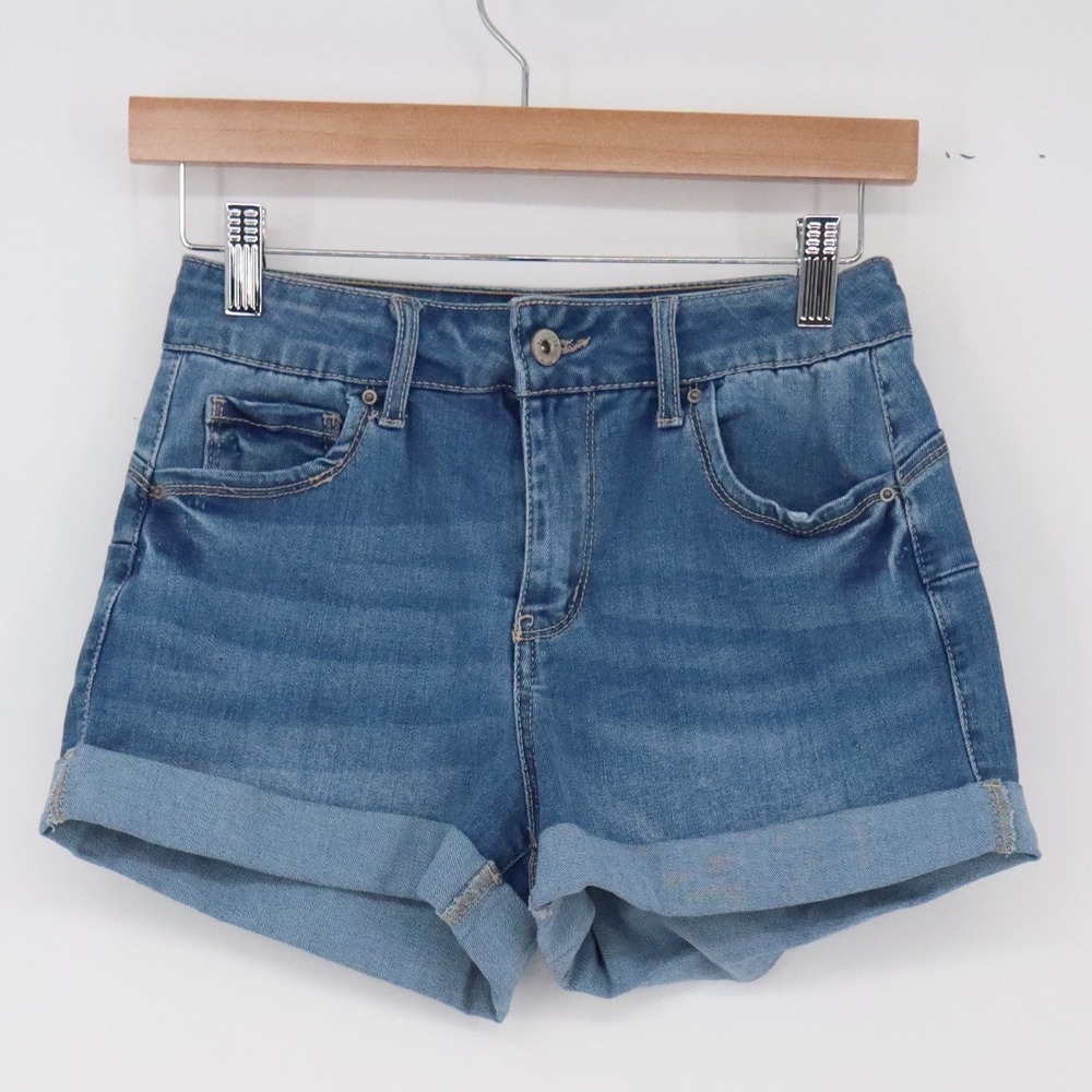 Wax Jean Shorts Womens S Butt I Love You! Light Wash Cuffed Excellent